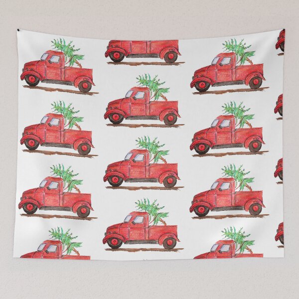 Item preview, Christmas Red Truck with a Christmas Tree designed and sold by CanDo20.