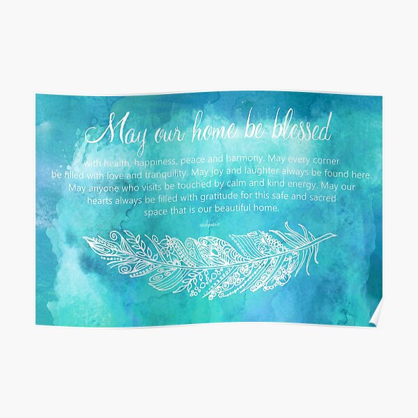 A Home Blessing Poster