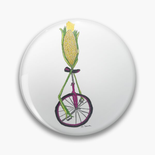 Item preview, Uni-Corn a Stalk of Corn Riding a Unicycle designed and sold by AliCatOriginals.