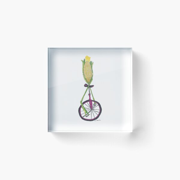Item preview, Uni-Corn a Stalk of Corn Riding a Unicycle designed and sold by AliCatOriginals.