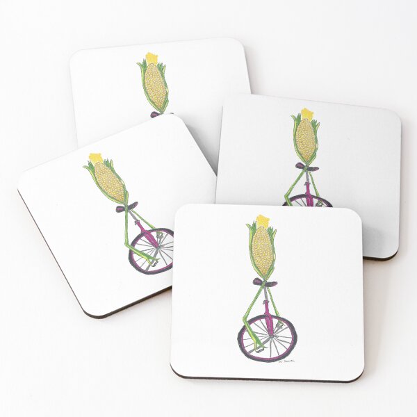 Item preview, Uni-Corn a Stalk of Corn Riding a Unicycle designed and sold by AliCatOriginals.