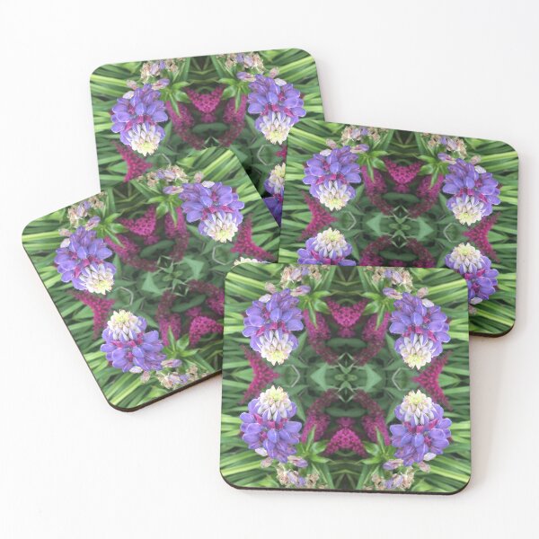 Artikelvorschau, Botanische Schönheit: Fliederlupine trifft Magenta Buddleia für Emerald Fusion entworfen und verkauft von RoseAromas.