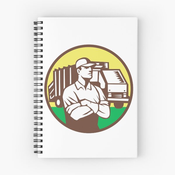 Item preview, Garbage Collector Rubbish Truck Circle Retro designed and sold by patrimonio.