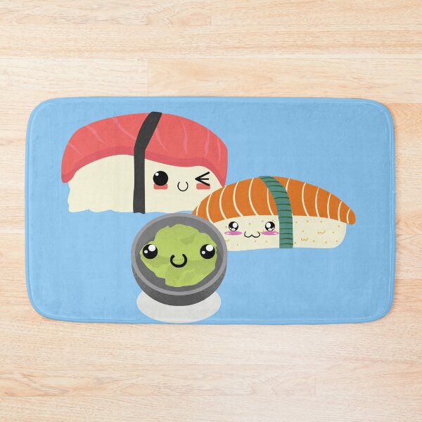 Item preview, Sushi Love Tshirt Tee Shirt Cute Funny Kawaii Graphic Cartoony Design for Apparel Accessories Home Decor Skins Totes Bags Wall Art Stickers designed and sold by Rocbebe.