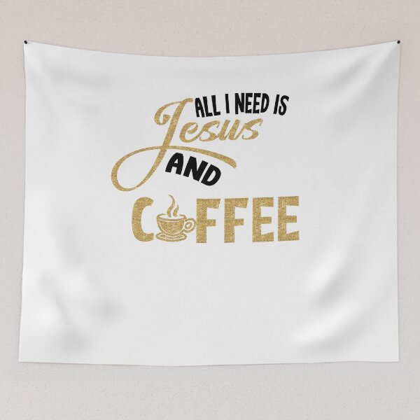 Item preview, All I Need Is Jesus And Coffee Christian designed and sold by Mytoonsquad.