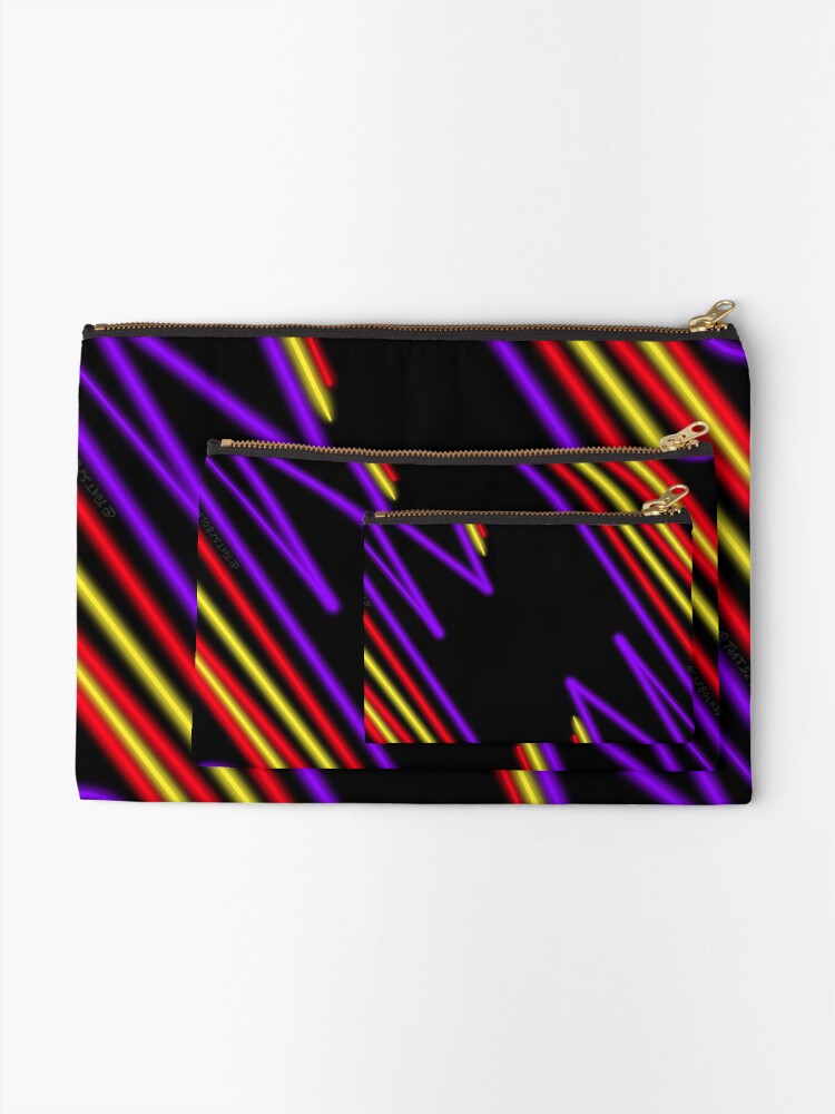 Alternate view of Neon Gamer Road Zipper Pouch