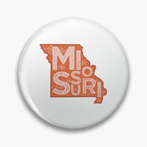 Item preview, Missouri Map Typography Red designed and sold by HelloGentry.
