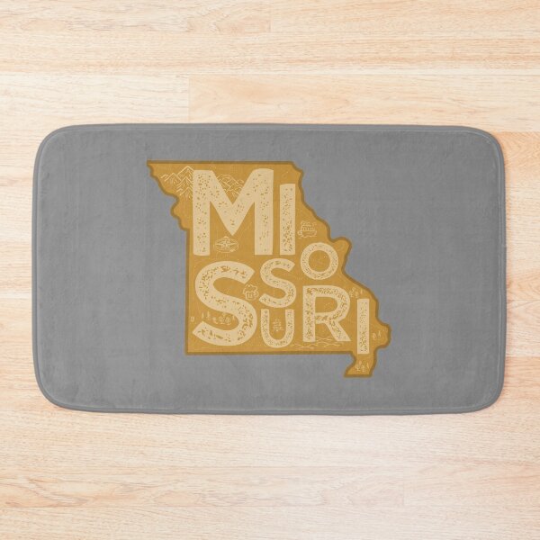 Item preview, Missouri Map Typography Brown designed and sold by HelloGentry.