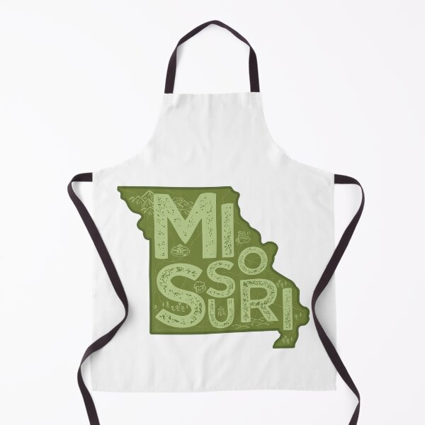 Item preview, Missouri Map Typography Green designed and sold by HelloGentry.