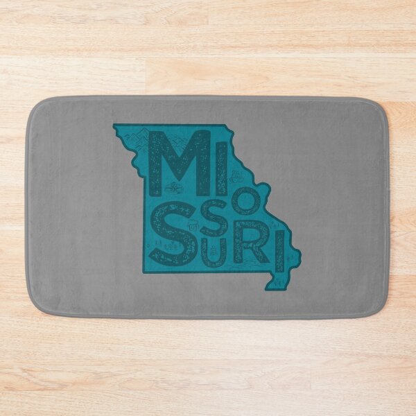 Item preview, Missouri Map Typography Navy designed and sold by HelloGentry.