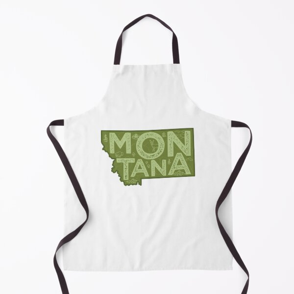 Item preview, Montana Map Typography Green designed and sold by HelloGentry.