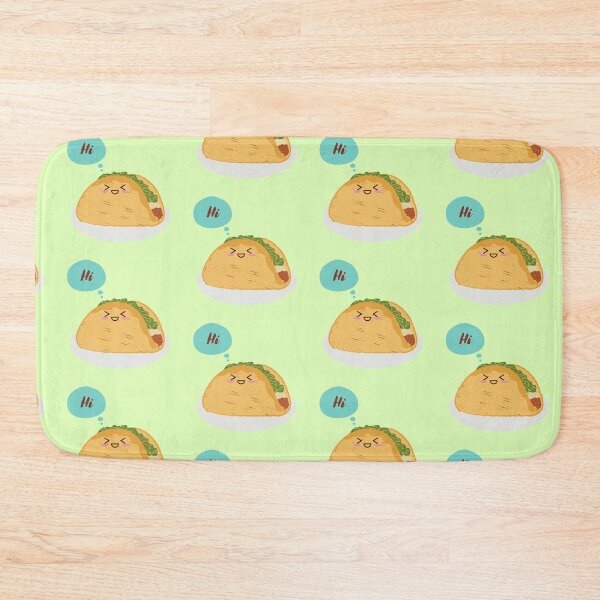 Item preview, Friendly Taco Tshirt Tee Shirt Cute Funny Kawaii Graphic Cartoony Design for Apparel Accessories Home Decor Skins Totes Bags Wall Art Stickers designed and sold by Rocbebe.