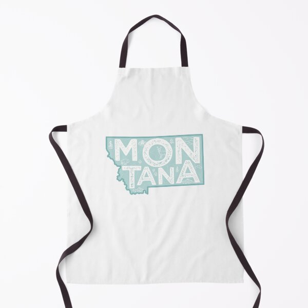 Item preview, Montana Map Typography Blue designed and sold by HelloGentry.