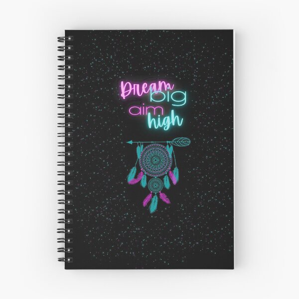 Item preview, Dreamcatcher Dream Big Aim High Teal Pink designed and sold by RabanoMagenta.