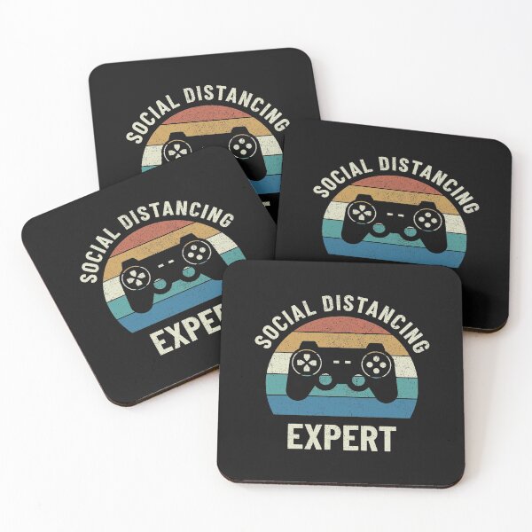 Item preview, Gaming Vintage Gamer - Social Distancing Expert designed and sold by EstelleStar.