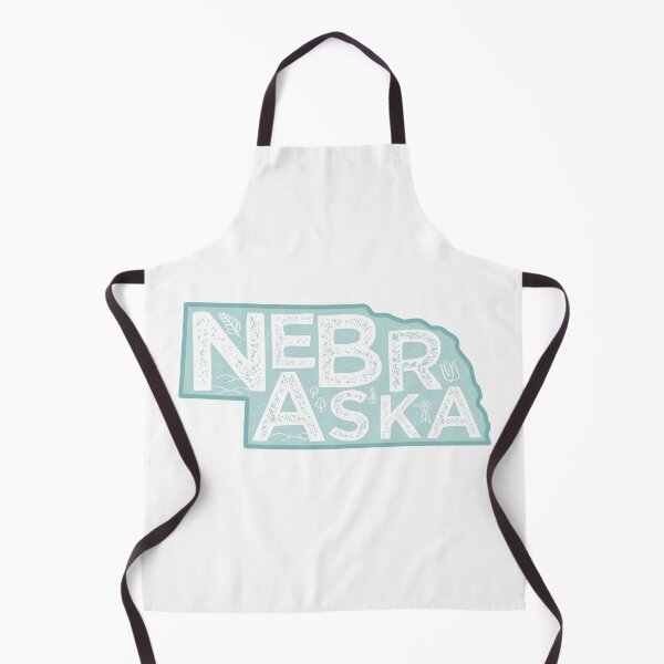 Item preview, Nebraska Map Typography Blue designed and sold by HelloGentry.