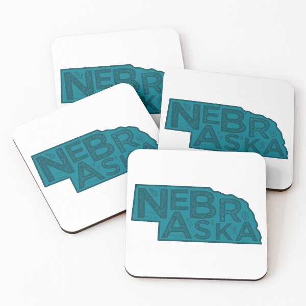 Item preview, Nebraska Map Typography Navy designed and sold by HelloGentry.
