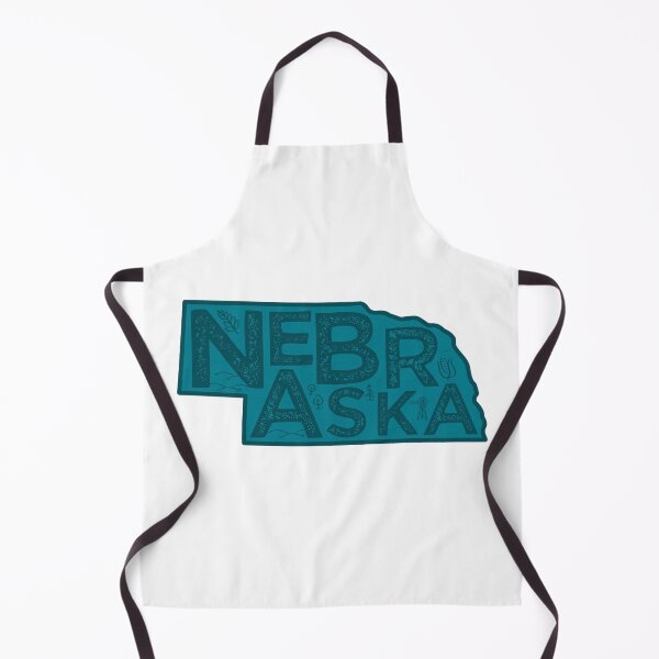 Item preview, Nebraska Map Typography Navy designed and sold by HelloGentry.