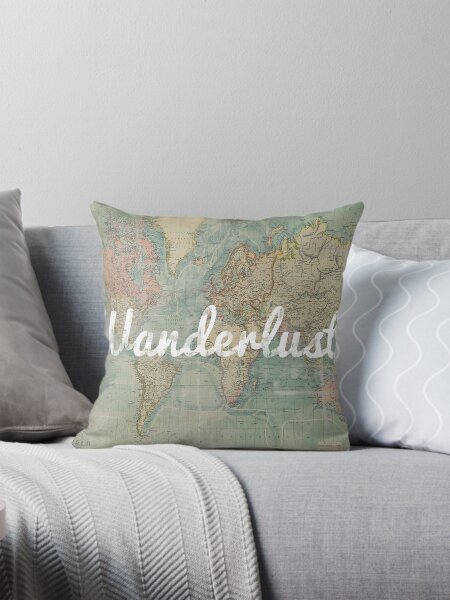 Item preview, wanderlust on vintage map designed and sold by Leah Biernacki.