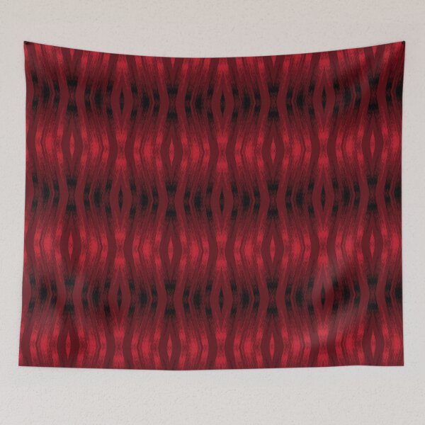 Item preview, Red and black ikat pattern. designed and sold by marinaklykva.