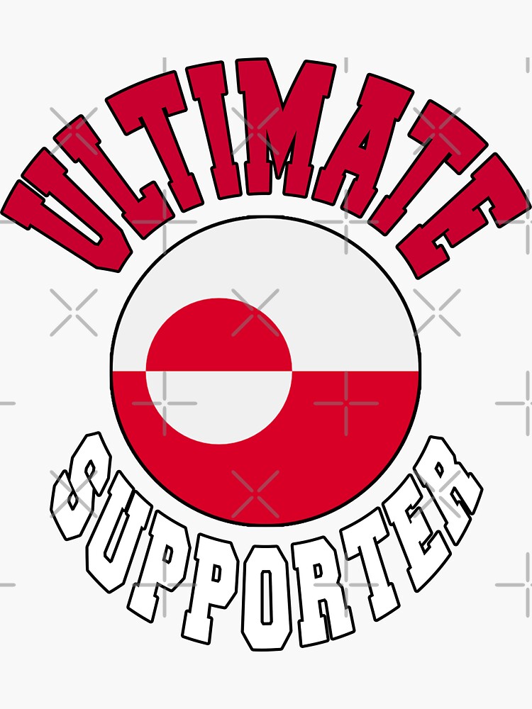 Ultimate Greenland Supporter Sticker By Diehards Redbubble 5203