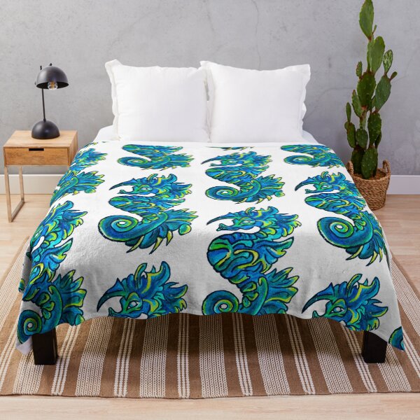 Item preview, Seahorse tribal art designed and sold by Nive-Arte.