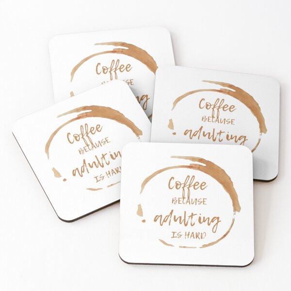 Item preview, Coffee because adulting is hard  designed and sold by champagnemoment.