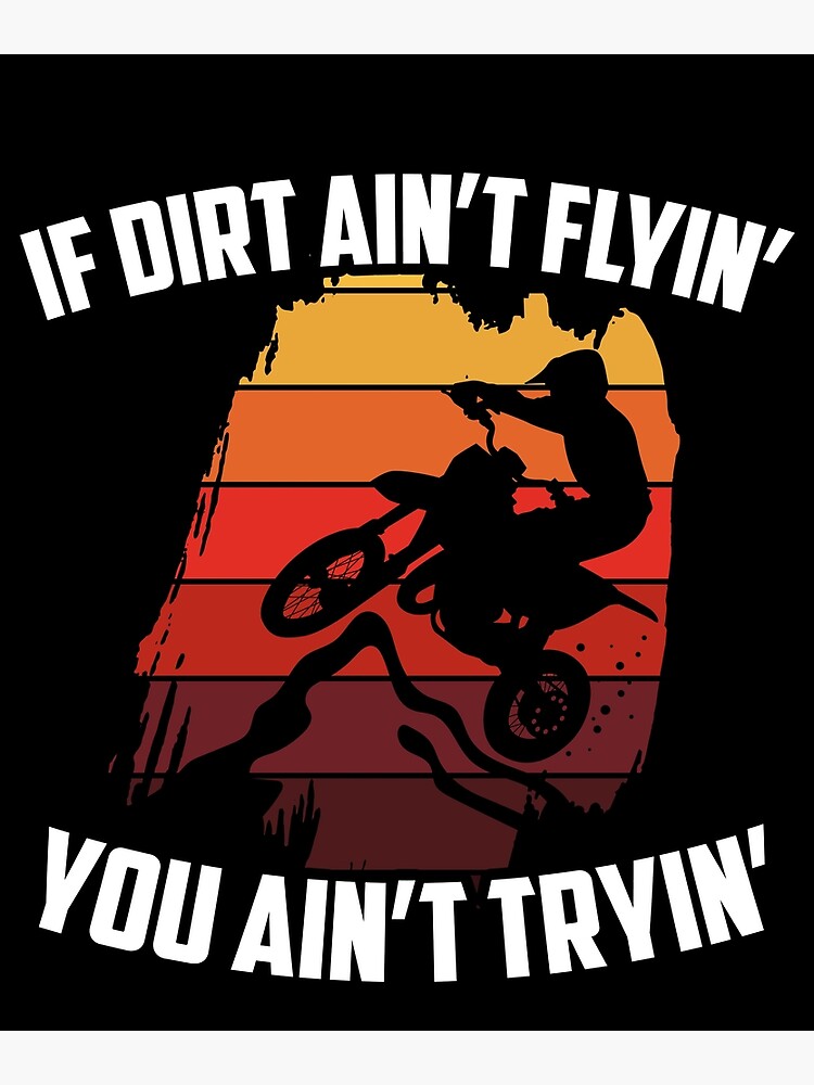 Funny Dirt Bike Rider Gift Mx Motocross Poster By Simplytwo Redbubble