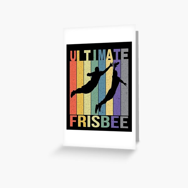 Ultimate Frisbee Player Retro Ultimate Frisbee Sport Greeting Card