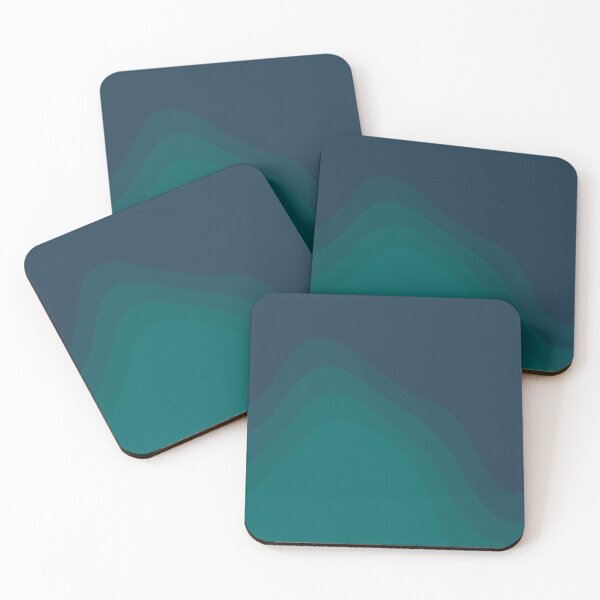 Item preview, Green and Blue Abstract, Minimalist Art, Simple Pattern, Wave Abstract designed and sold by bluesky26.