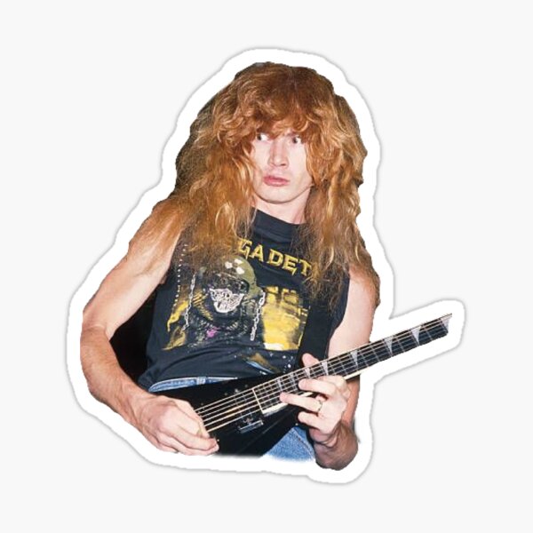 Dave Mustaine funny Sticker