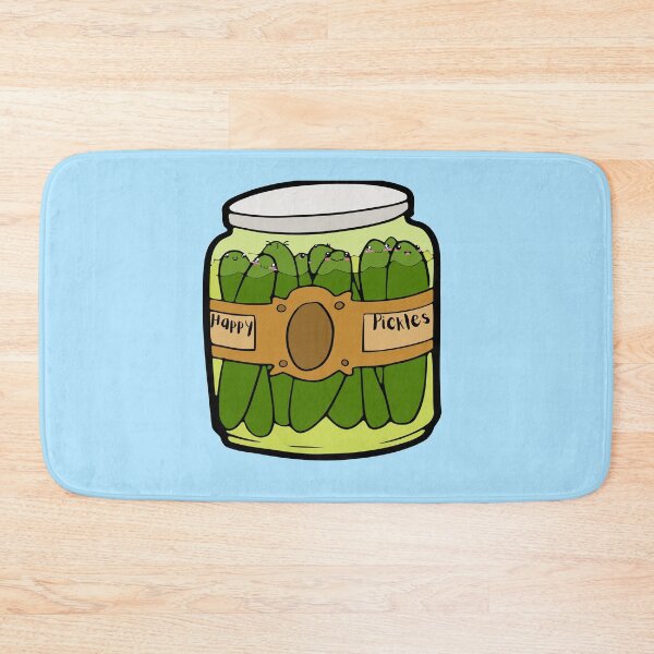 Item preview, Happy Pickles Tshirt Tee Shirt Cute Funny Kawaii Graphic Cartoony Design for Apparel Accessories Home Decor Skins Totes Bags Wall Art Stickers designed and sold by Rocbebe.