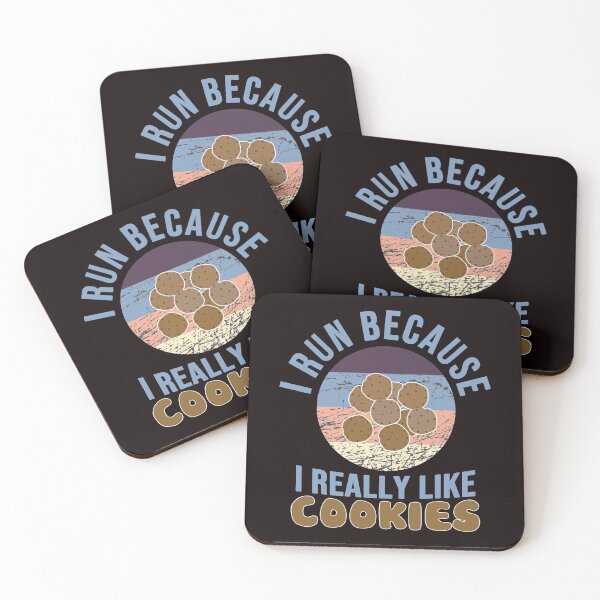 Item preview, I Run Because I Really Like Cookies - Funny Retro VIntage Cookies and Text Gift Idea designed and sold by leo121687.