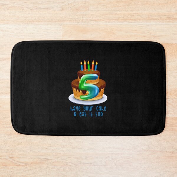 Item preview, “Have Your Cake & Eat it Too! 5 (on Black) designed and sold by PawsitiveMum.