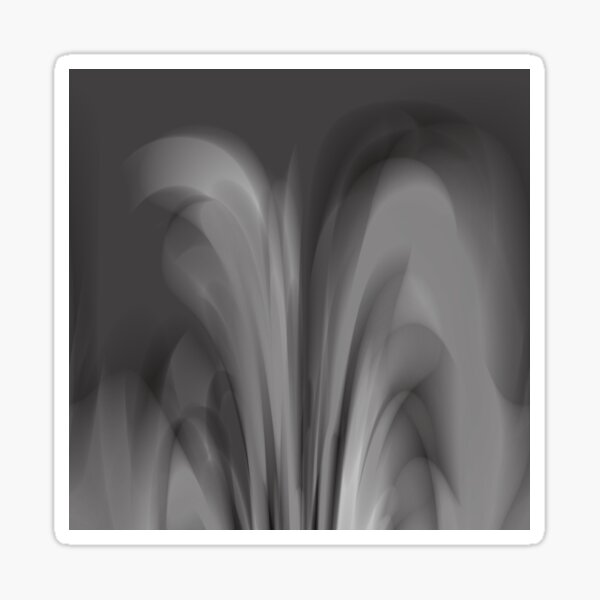 Ghosty black Sticker