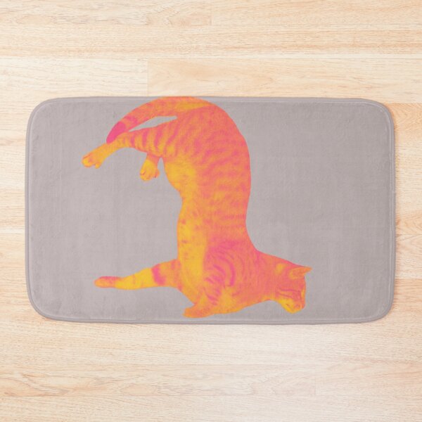 Item preview, Fiery stretchy cat designed and sold by truleeido.