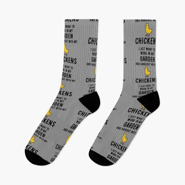 Item preview, I just want to work in my garden and hangout with my chickens (black) designed and sold by kickwear-com.
