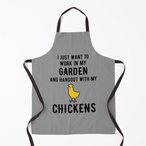 Item preview, I just want to work in my garden and hangout with my chickens (black) designed and sold by kickwear-com.