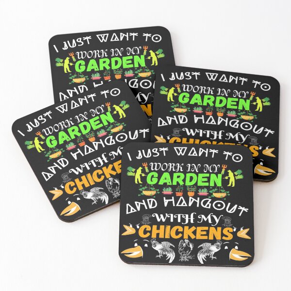 Item preview, I Just Want To Work In My Garden And Hangout With My Chickens designed and sold by mewsis.