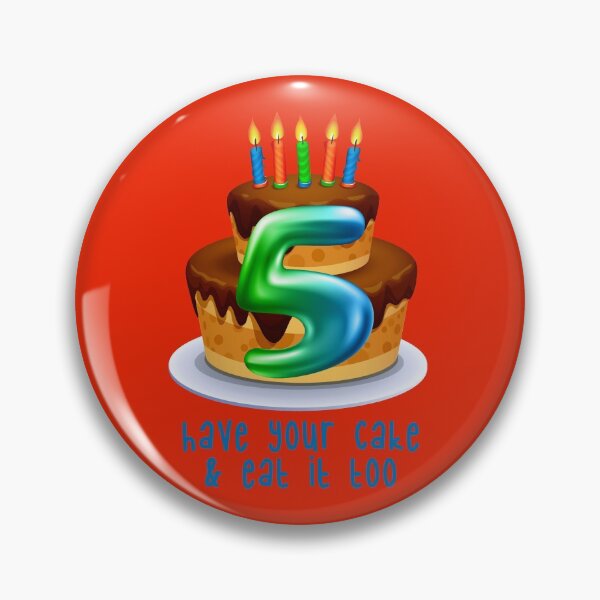 Item preview, Have Your Cake & Eat it Too! 5 (on Red) designed and sold by PawsitiveMum.
