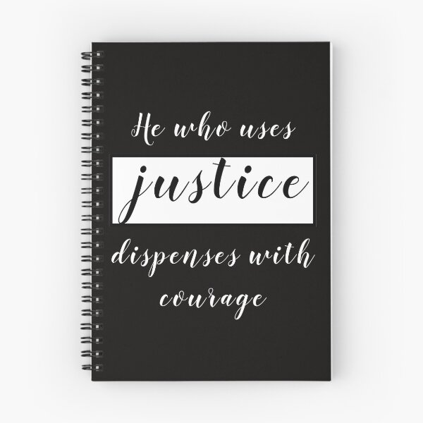 Item preview, He who uses justice dispenses with courage designed and sold by Mounir Ameur Ali.