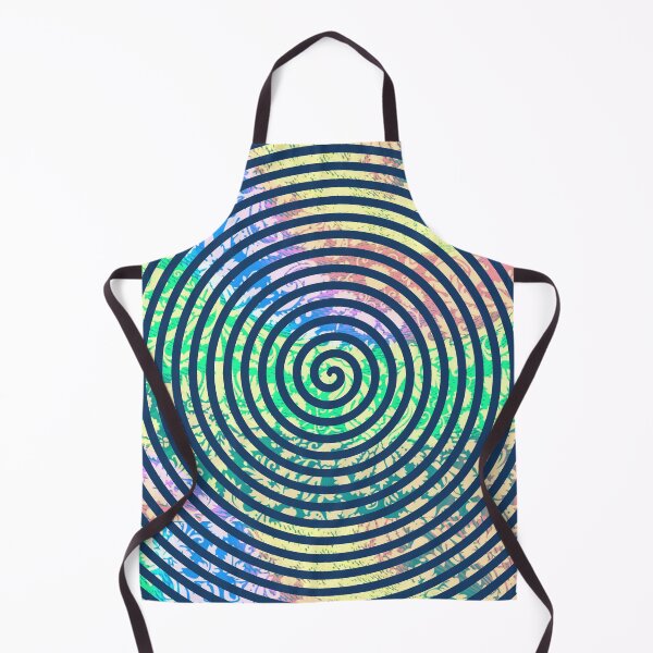 Aperçu de l'œuvre Hipster arc-en-ciel avec spirale bleue créée et vendue par ittybittyowl.