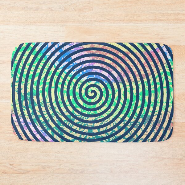 Item preview, Rainbow Hipster with Blue Spiral designed and sold by ittybittyowl.