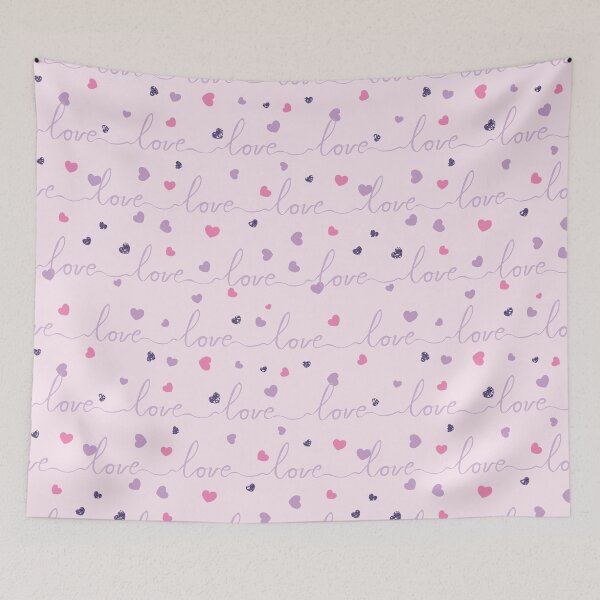 Item preview, Love Word Pattern in Pastel designed and sold by WisdomInspired.