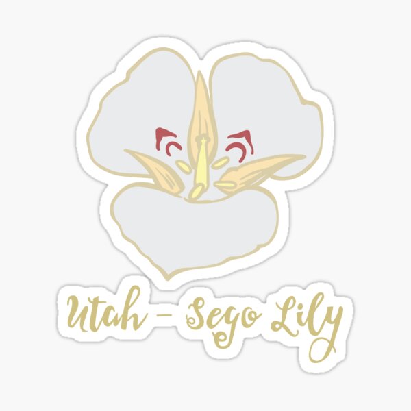 Utah State Flower Sticker - Sego Lily – brooklynswenson