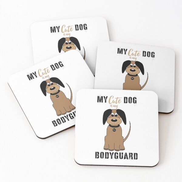 Item preview, MY CUTE DOG IS MY BODYGUARD designed and sold by 30-Merch.