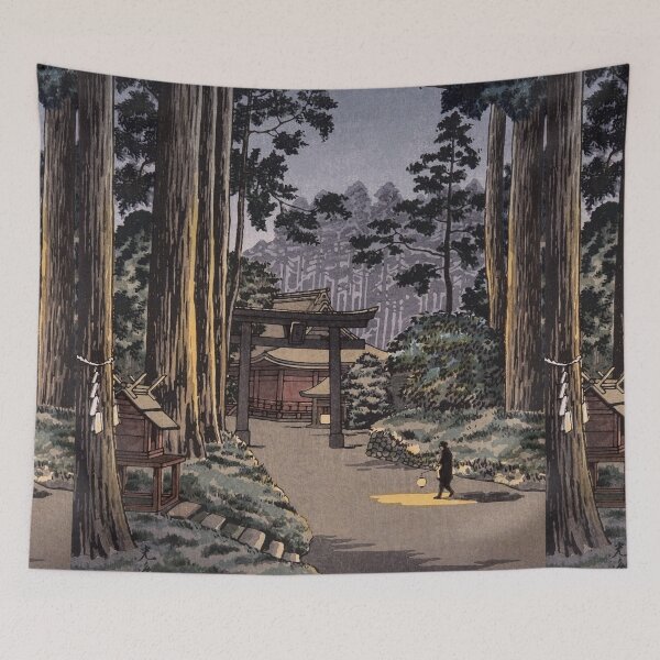 Item preview, Nikko Futarasan Temple by Tsuchiya Koitsu designed and sold by Takeda-art.