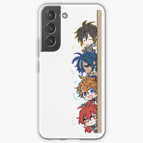 Genshin Impact Chibi Peeker Boy Band Samsung Galaxy Soft Case