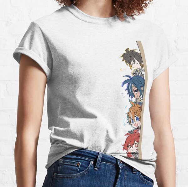 Genshin Impact Chibi Peeker Boy Band T-shirt classique