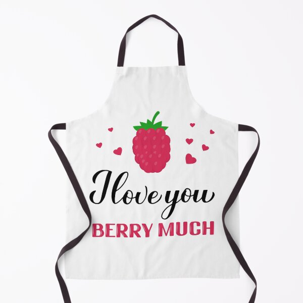 Item preview, I love you berry much pun quote with hand drawn raspberry. designed and sold by LaBelezoka.